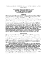 Phophorus Source Effects on Dryland Winter Wheat in Eastern Washington