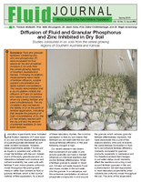 Diffusion of Fluid and Granular Phosphorus and Zinc Inhibited in Dry Soil