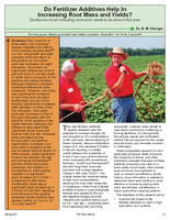 Do Fertilizer Additives Help In Increasing Root Mass and Yields?