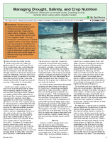 Managing Drought, Salinity, and Crop Nutrition