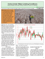 Cotton Under Water-Limiting Conditions