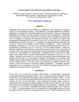 The Evaluation of Fluid Fertilizer as an N Source for Rice