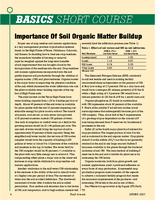 Importance Of Soil Organic Matter Buildup