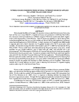 Nitrous Oxide Emissions from Several Nitrogen Sources Applied to a Strip-Tilled Corn Field