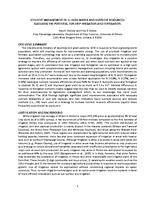 Efficient Management of Illinois Water and Nutrient Resources: Assessing The Potential For Drip Irrigation and Fertigation