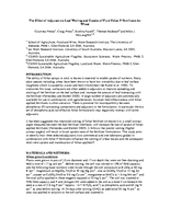 The Effect of Adjuvant on Leaf Wetting and Uptake of Fluid Foliar P Fertilizers for Wheat