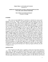 Improving the Efficiency of Soil and Foliar Fertilization with Urea Using Urease Inhibitors.