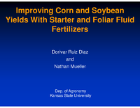 Improving Corn and Soybean Yields With Starter and Foliar Fluid Fertilizers