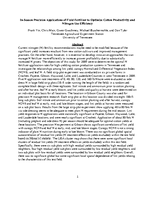 In-Season Precision Applications of Fluid Fertilizer to Optimize Cotton Productivity and Nitrogen Use Efficiency