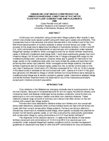 Enhancing Continous Corn Production Under High Residue Conditions With Starter Fluid Fertilizer Combinations and Placement