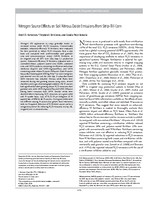Nitrogen Source Effects on Soil Nitrous Oxide Emissions from Strip-Till Corn