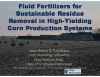 Fluid Fertilizers for Sustainable Residue Removal in High-Yield Corn Production Systems