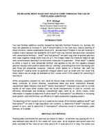 Increasing Root Mass and Yield in Corn Through the Use of Fertilizer Additives