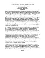 Variable Rate Starter Fertilization Based on Soil Attributes