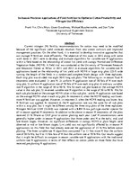 In-Season Precision Applications of Fluid Fertilizer to Optimize Cotton Productivity and Nitrogen Use Efficiency