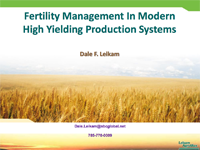 Thoughts on Fertility Management In Modern High Yielding Systems