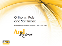 Ortho vs. Poly and Salt Index