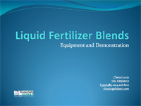 Bench Testing Fluid Mixes