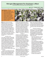 Nitrogen Management For Soybeans a Must