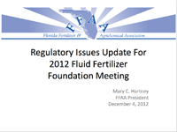 Environmental Regulatory Issues