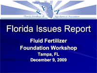 Florida Issues Report