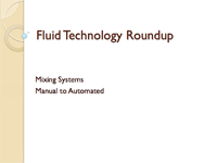Mixing Systems Manual to Automated