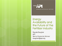 Energy Availability and the Future of the Fertilizer Industry