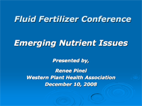 Emerging Nutrient Issues