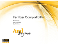 Fertilizer Compatibility