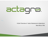 A Brief Overview of Humic Substances in Agriculture