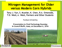 Nitrogen Management for Older Versus Modern Corn Hybrids