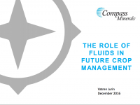The Role of Fluids in Future Crop Management