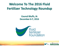 2016 Fluid Fertilizer Technology Roundup Introduction