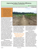 Improving Cotton Production Efficiency