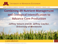 Combining 4R Nutrient Management and Ecological Intensification to