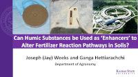 Can Humic Substances be Used as ‘Enhancers’ to Alter Fertilizer Reaction Pathways in Soils?