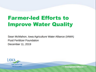 Farmer-led Efforts to Improve Water Quality -Sean McMahon
