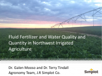 Fluid Fertilizers and Water Quality and Quantity Issues in Western Irrigated Agriculture – Bruice